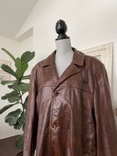 Load image into Gallery viewer, Brown Leather Trench
