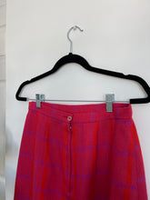 Load image into Gallery viewer, Vintage Pink and Orange Wool Skirt
