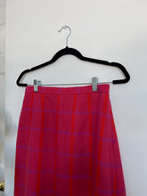 Load image into Gallery viewer, Vintage Pink and Orange Wool Skirt
