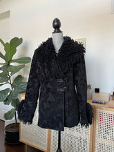 Load image into Gallery viewer, Black Printed Poodle Trim Coat
