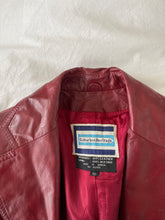 Load image into Gallery viewer, Red Leather Blazer
