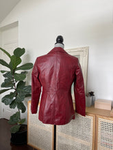 Load image into Gallery viewer, Red Leather Blazer
