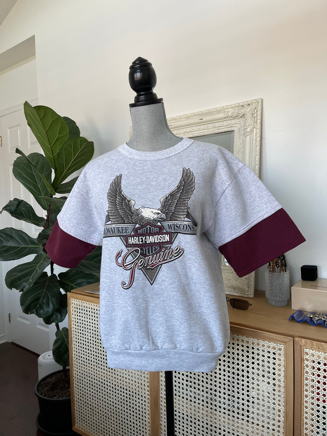 Harley Davidson Short Sleeve Sweater