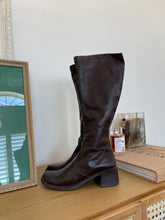 Load image into Gallery viewer, Franco Sarto Flex Deep Brown Riding Boot
