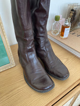 Load image into Gallery viewer, Franco Sarto Flex Deep Brown Riding Boot
