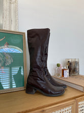 Load image into Gallery viewer, Franco Sarto Flex Deep Brown Riding Boot
