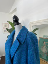 Load image into Gallery viewer, Hannah Collection Coats Blue Mohair Double Breasted Coat
