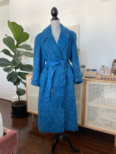 Load image into Gallery viewer, Hannah Collection Coats Blue Mohair Double Breasted Coat
