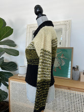 Load image into Gallery viewer, Green &amp; Yellow Speckled Cardigan
