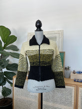 Load image into Gallery viewer, Green &amp; Yellow Speckled Cardigan
